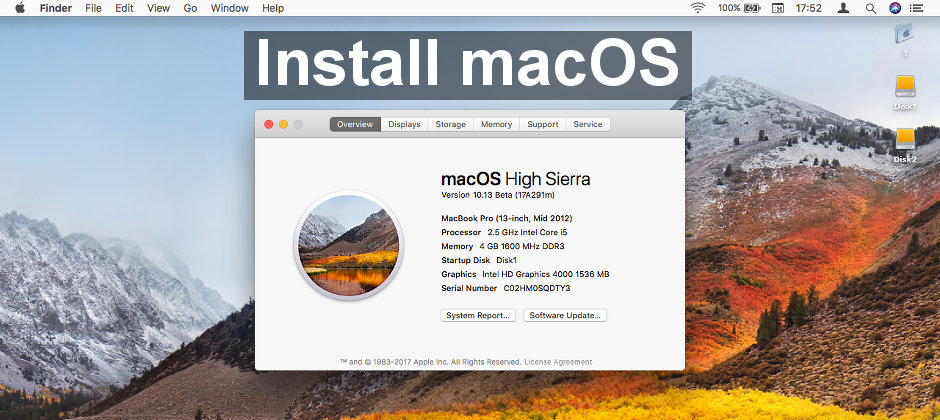 install sierra on mac